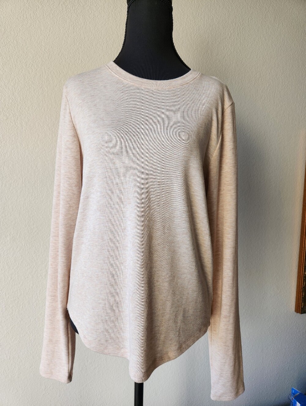 American Eagle Outfitters Soft Long Sleeve Top Cream Heather Color Autumn Fall